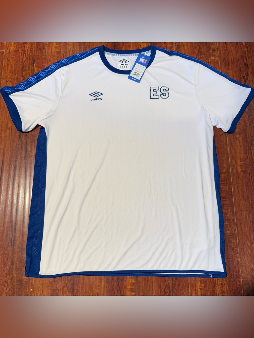 Umbro El Salvador Soccer Jersey Shirt Labeled XXL Fits XL Brand New w/Tags Read!